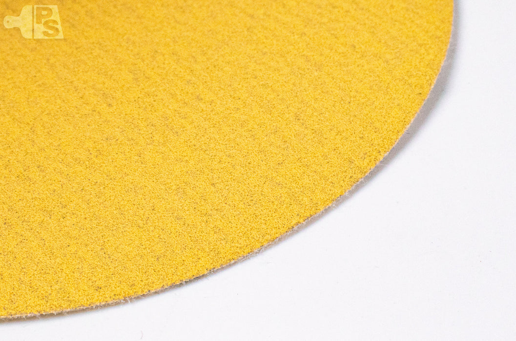 SurfPrep 5" Holeless Sandpaper Backed A/O Discs (Hook & Loop) - close up 1