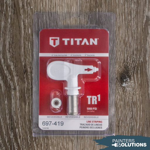 Titan TR1 White Line Striping Reversible Tip - 419