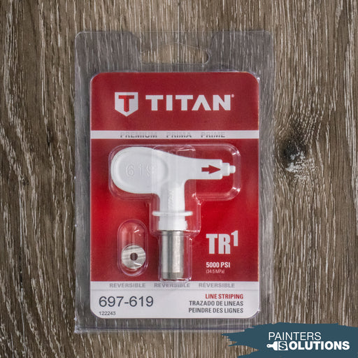Titan TR1 White Line Striping Reversible Tip - 619